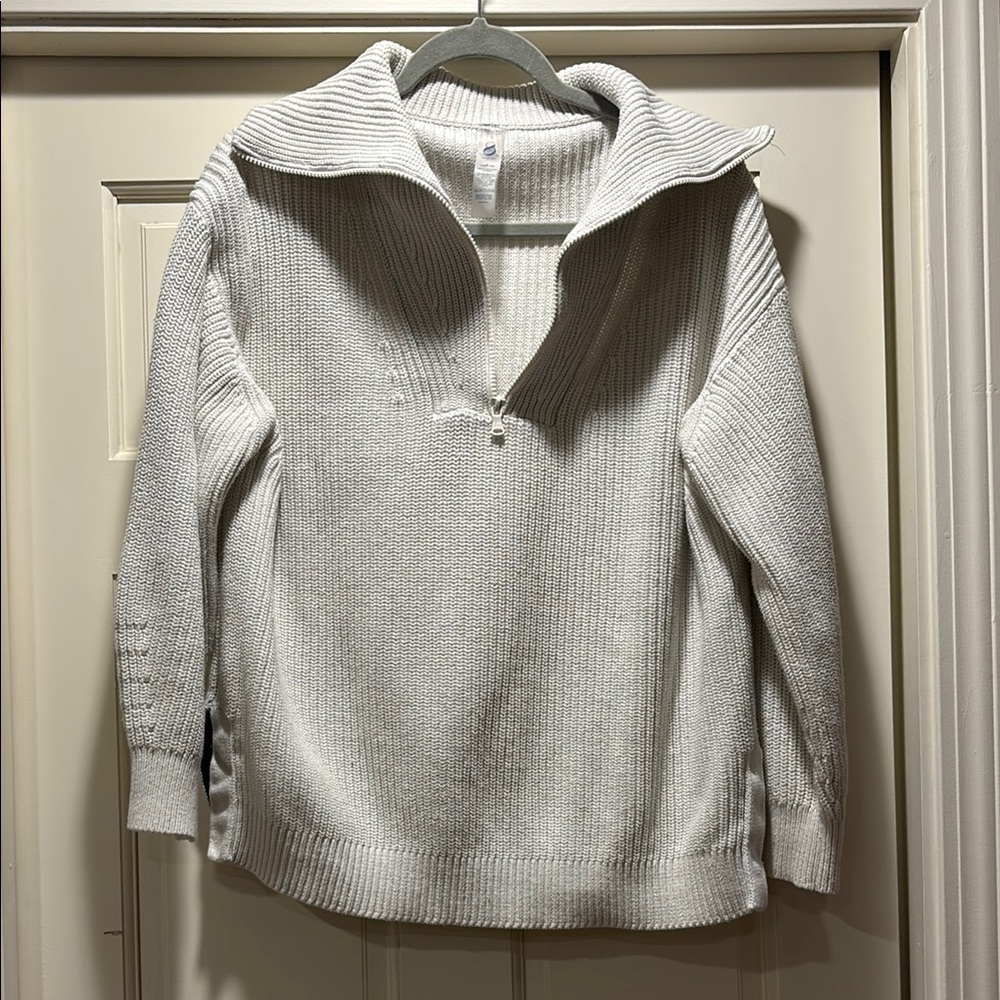 Lou & Grey Gray Cowl Neck Sweater
